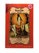 Henné Farve Henna Pulver Kobber 100 g Hårfarve Naty Shop Rød 100 G (1 pakke)