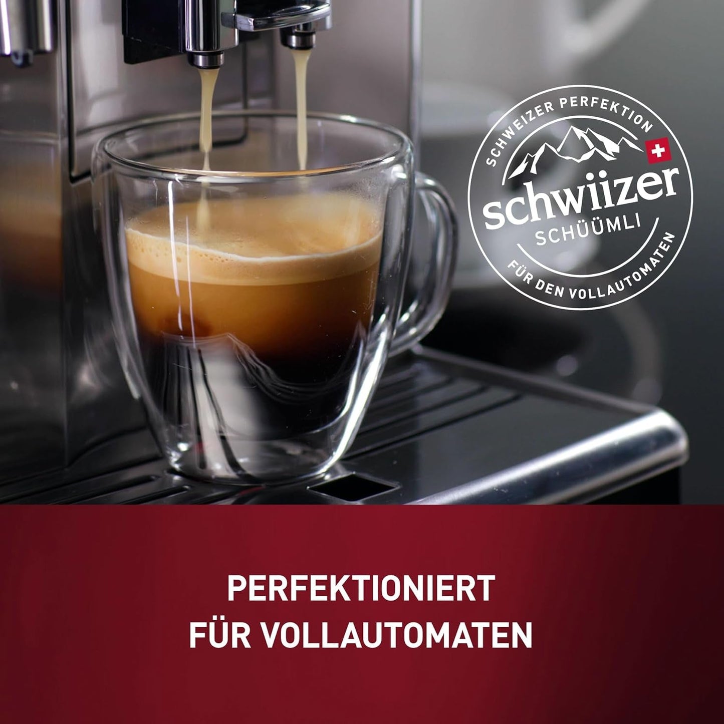 Schwiizer Schüümli Crema Mild, 100 % Premium Arabica-kaffebønner, frugtagtig og nøddeagtig, til fuldautomatiske kaffemaskiner, 2/5 styrke, let ristet, Rainforest Alliance-certificeret, 1 kg (pakke med 2)