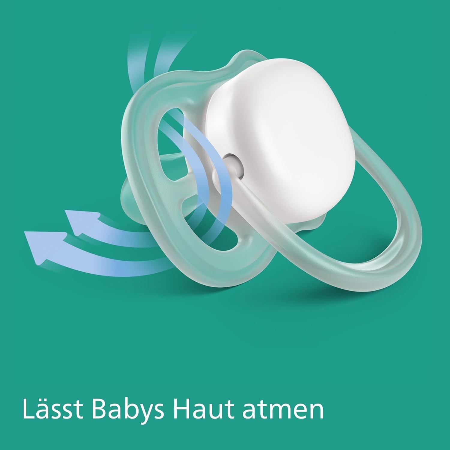 Philips AVENT ultraluftsutter - pakke med 4 BPA-fri, åndbare sutter til babyer 6-18 måneder, inklusive bæretaske og sterilisering, skildpadde/hvalmønster (model SCF085/66)