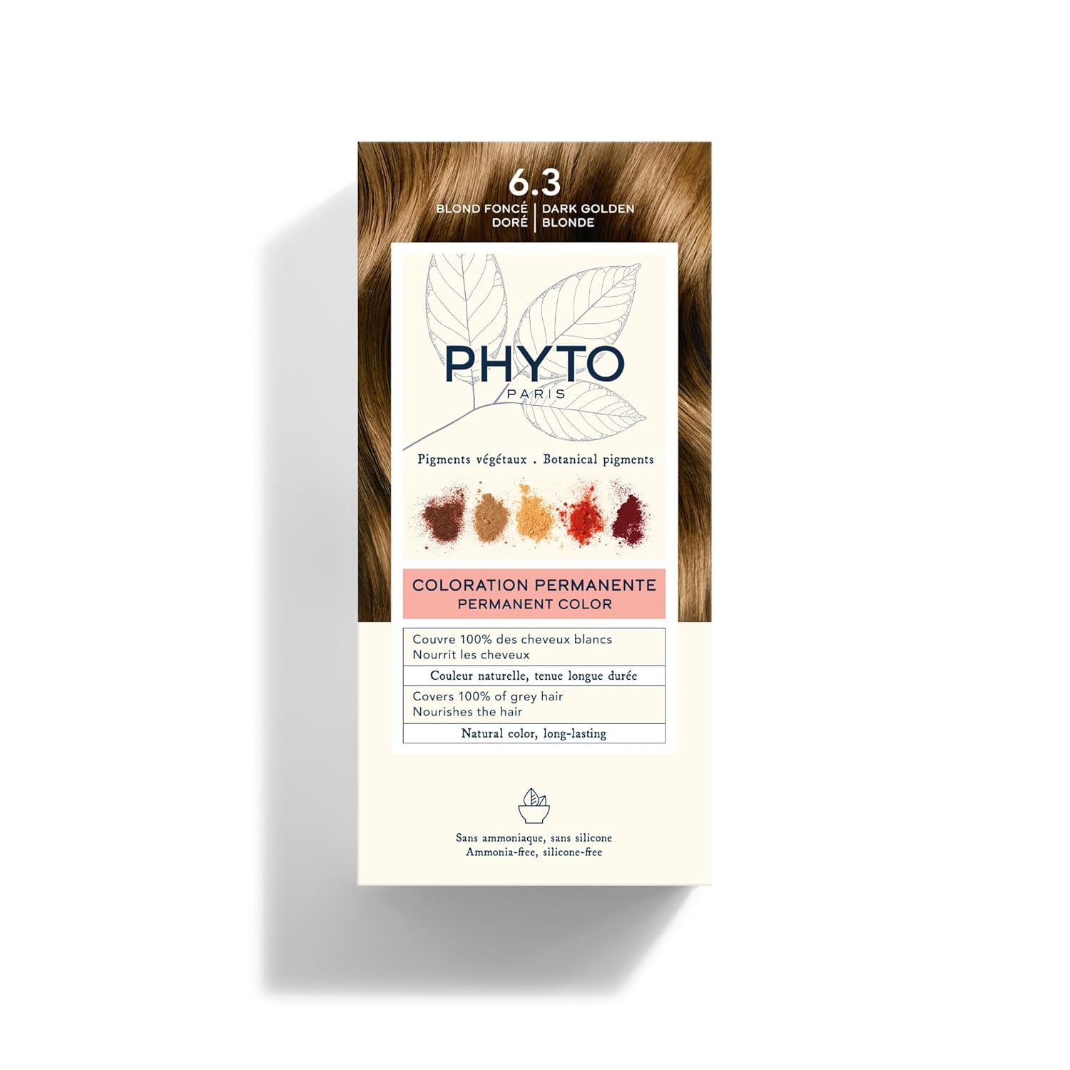 Permanent hårfarve, 5.3 Lys gyldenbrun hårfarve Naty Shop 6.3 Blond Foncé Doré