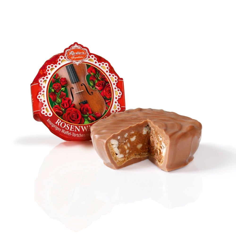 Reber Bites chokolade- og trøffeltærte, brandytrøfler på cremet nougat, dækket af delikat alpemælkchokolade, 40 g (1 stk.)