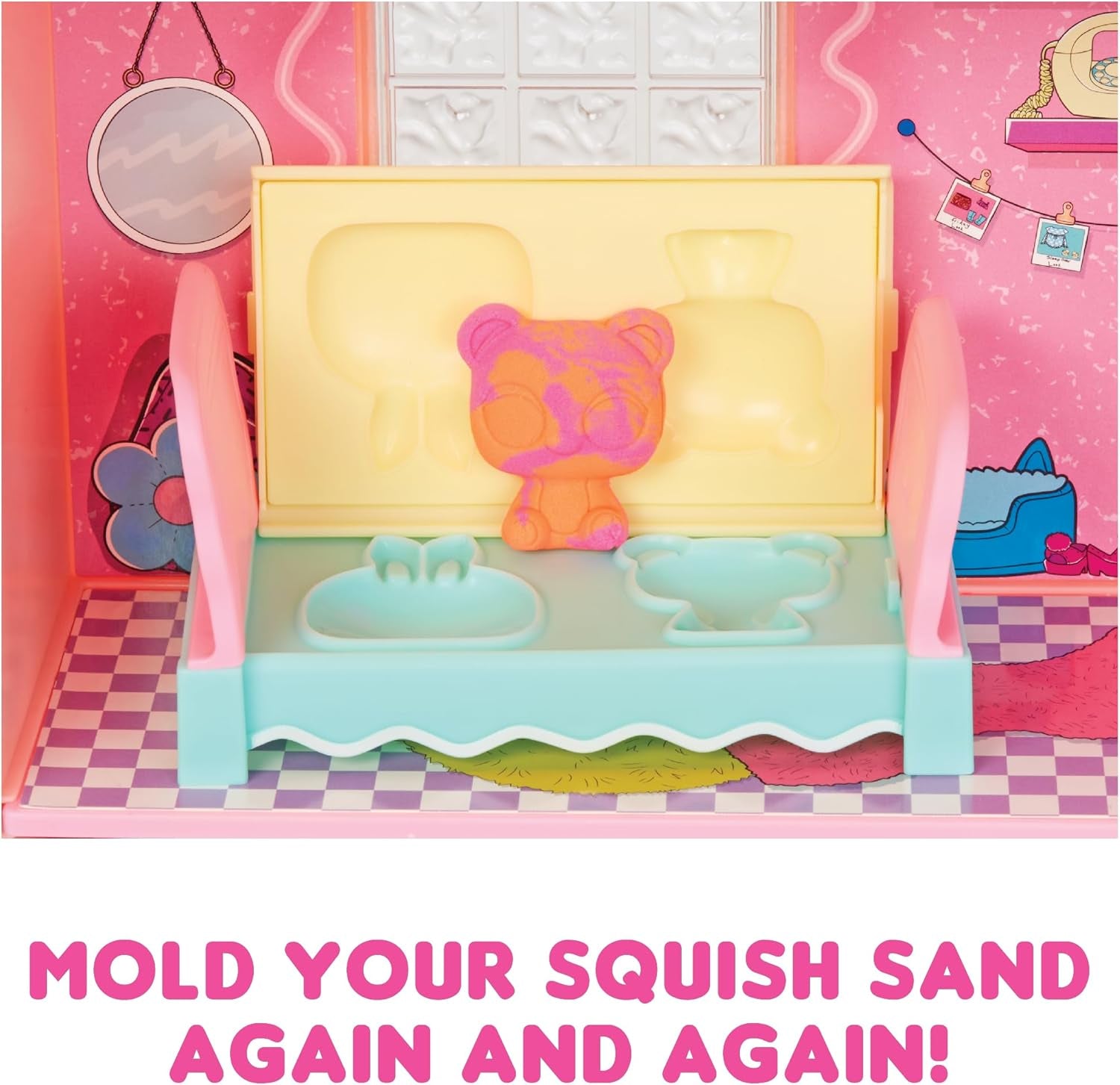 LOL overraskelse! Magic House med Squish Sand og Diva Collectible Doll - Legesæt med Collectible Dukke, Squish Sand, overraskelser og tilbehør - Ideel til piger fra 4 år og opefter