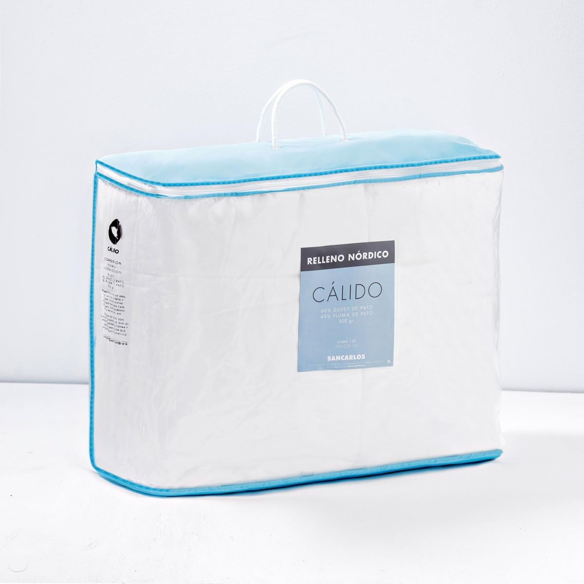 Sancarlos dundyne, varm 220X220 Cm hvide dyner og dyner Naty Shop