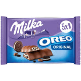 Milka & OREO barer – Alpine mælkechokolade med sprøde stykker af OREO kiks i mælkecreme – 13 x 185g