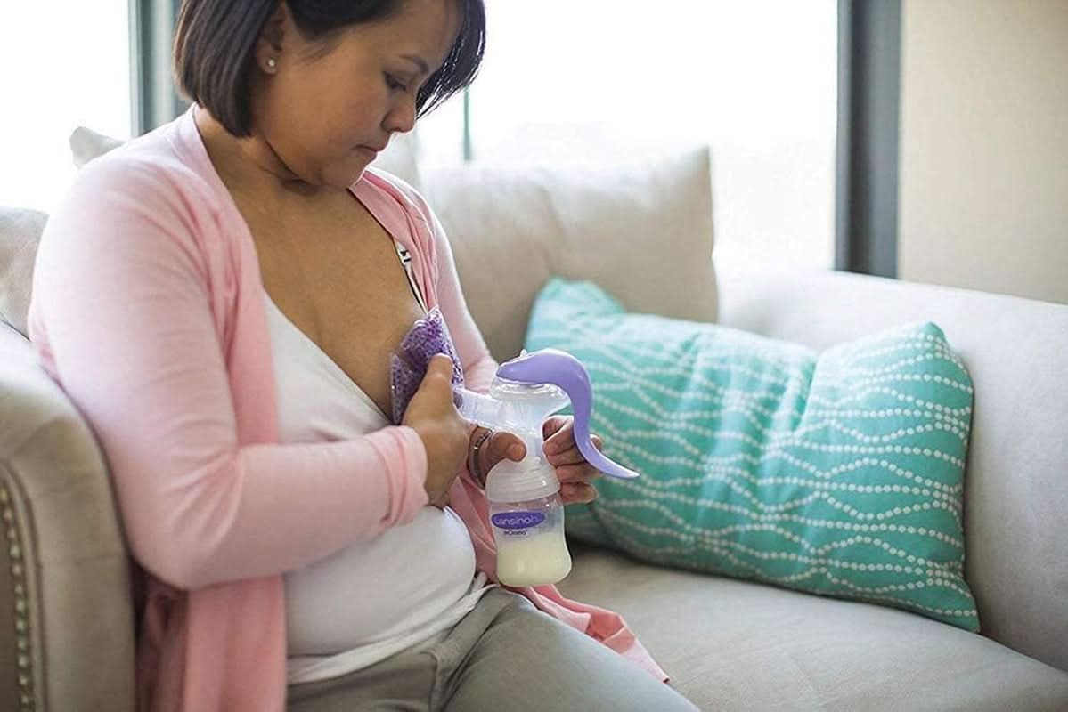 Lansinoh Therapearl 3-i-1 brystterapi til ammende mødre, varm og kold terapi, hjælper med at lindre overbelastning, mastitis og tilstoppede kanaler, genanvendelig mad og ammetilbehør Bebe Naty Shop