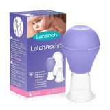 Lansinoh Latch Assist Nipple Everter med etui til ammende mødre, tilbyder midlertidig korrektion af flade eller omvendte brystvorter, 2 størrelser kegler i pakken og hygiejnisk bæretaske Accesorii Hrana si Alaptare Bebe Naty Shop Latchassist Brustwarzenformer