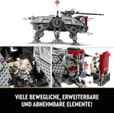 LEGO Star Wars At-Te Walker mobilt legetøjsmodel minifigursæt med 3 klontroopers, kampdroider og dværgedderkop-droid 75337 byggesæt Besuche den LEGO-Store