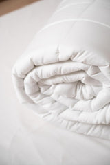 Dyne TRAMAS+ 200 Gr/M² til senge lavet af silikoniserede hule fibre - 150X220 Cm - Oeko Tex certificeret - Hvid, blød, varm, minimalistisk - Seng 90 Cm Dyner og dyner Naty Shop