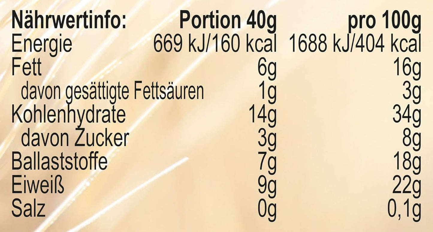 Seitenbacher Müsli Ballaststoff Und Frucht I Ohne Zugesetzten Zucker I Ohne Zugesetztes Fett I (1 X 750 G) Korn Naty Shop