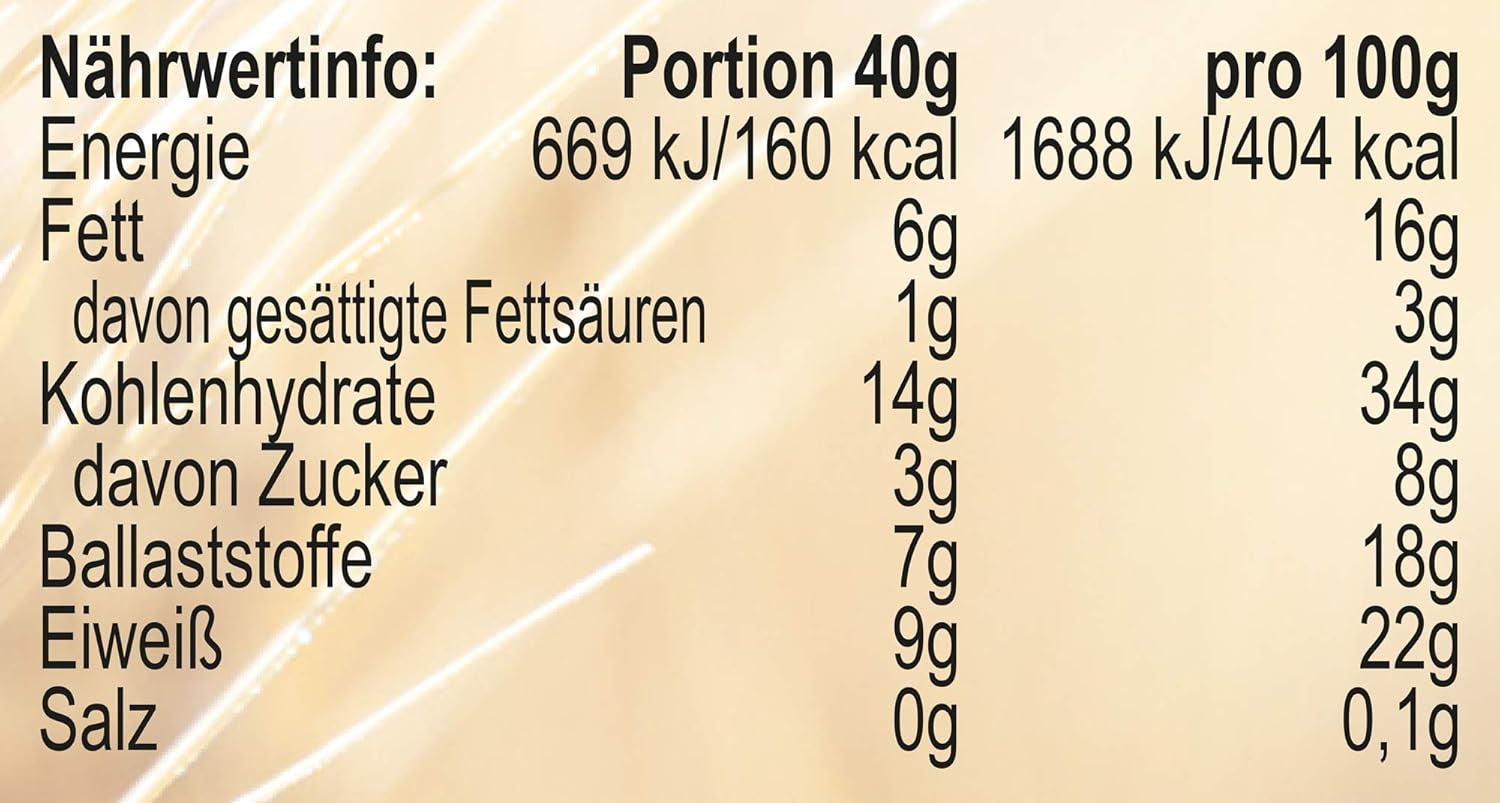 Seitenbacher Müsli Ballaststoff Und Frucht I Ohne Zugesetzten Zucker I Ohne Zugesetztes Fett I (1 X 750 G) Korn Naty Shop