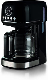 Ariete Moderna 1396 Filter Espressomaskine til fremstilling af amerikansk kaffe Op til 15 kopper Glaskaraffel Varmeplade LCD-skærm Aftagelige og vaskbare filtre Hvid