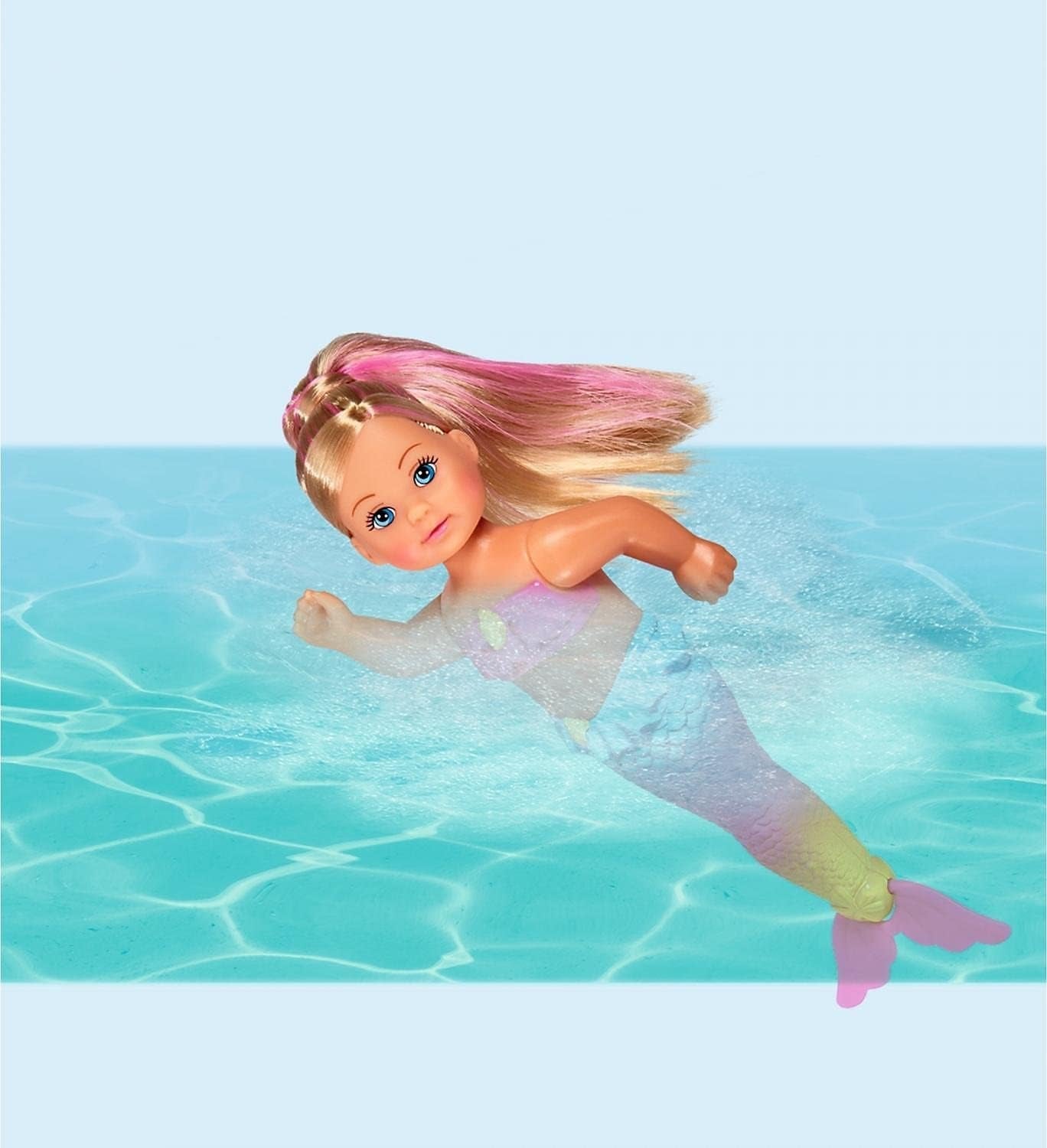 Simba 105733318 Evi Love Svømmehavfruedukke, Flerfarvet, One Size