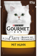 Gourmet A la Carte våd kattefoder med kylling, spinat og pastaperler, pakke med 26 (26 x 85 g)