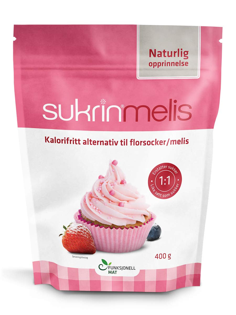 Sukrin Melis Zuckerersatz, Die Natürliche Alternative Zu Puderzucker Ohne Kalorien, 1Er Pakke (1 X 400 G) Sødemidler Naty Shop