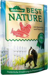 Dehner Best Nature Katzenfutter Multipack, Nassfutter, für ausgewachsene Katzen, er 2 x Kalb / Wild / Huhn / Kaninchen, 8 x 85 g taske (680 g)