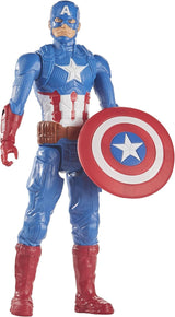 Marvel Avengers Titan Hero Series Blast Gear Captain America Action Figur 30 cm stort legetøj til 4+ år Blå Action Figurer Naty Shop