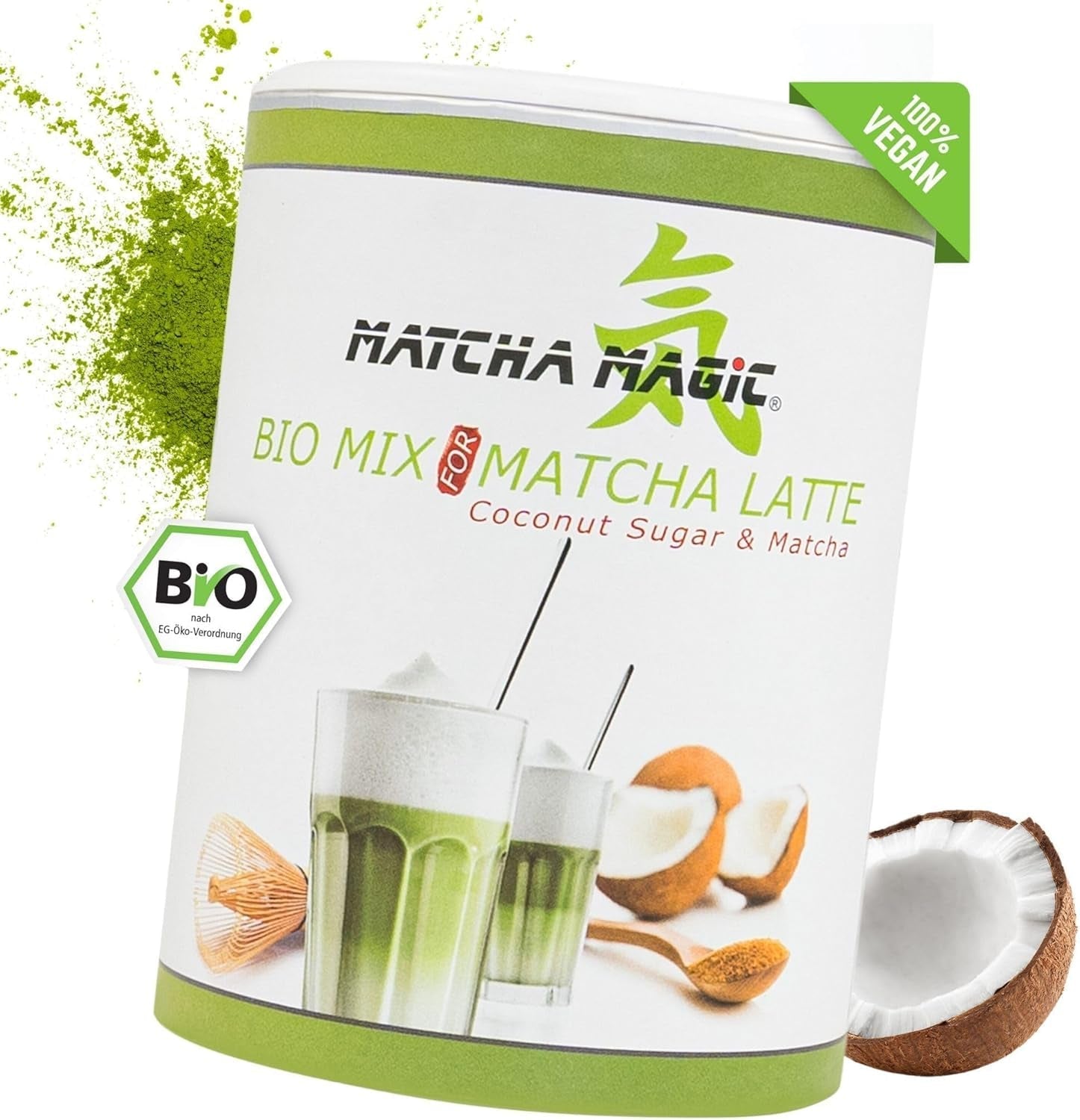 Matchamagic - Økologisk matcha latte pulver fra Japan med kokosblomstsukker til en lækker te