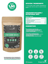 Simply Keto Lower Carb* Bagel Bage Mix til Lower Carb* og ketogen diæt - laktose- og glutenfri - 335 gram Naty Shop Kitchen
