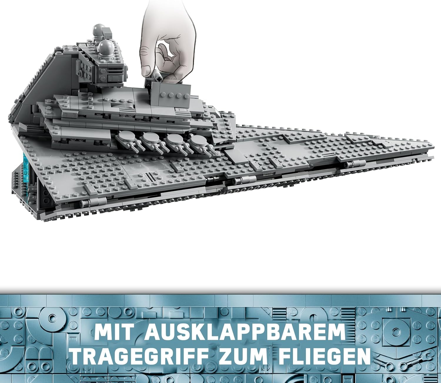 LEGO Star Wars Imperial Star Destroyer, rumskibssæt, byggelegetøj, Darth Vader og Cal Kestis legesæt, fødselsdagsgave til drenge, piger og fans 75394 Byggesæt Besuche den LEGO-Store