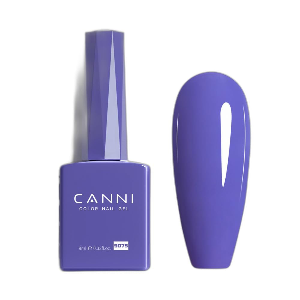 CANNI gel neglelak, semi-permanent, mørk lilla, neglelak, UV gel, soak off, manicure