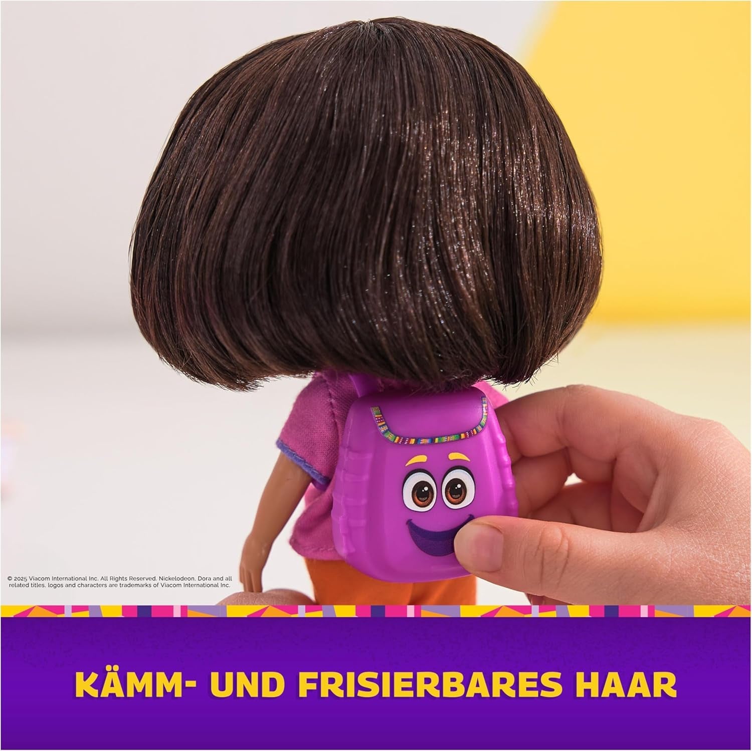 DORA - Best Friend Doll - Størrelse 22cm, med kambart hår, taske og abestøvler, kendt fra den populære tv-serie, til børn fra 3 år og opefter