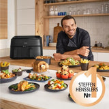 Philips Airfryer Dual Basket 3000 Series, 9L, 2 kurve, 2 fade klar på samme tid, Rapidair-teknologi plus varmluft Hvidevarer Naty Shop