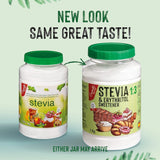 Stevia + Erythritol 1:3 Süßstoff | 1G = 3G Zucker | 100% Natürlicher Zuckerersatz - 0 Kalorien - 0 Glykämischer Index - Keto Und Paleo - 0 Netto-Kohlenhydrat - Kein GVO - Castello siden 1907-1 Kg Sødemidler Naty Shop