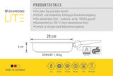 Woll Diamond Lite Firkantet pande, 6 Cm højde - uden induktion Gryder og pander Naty Shop