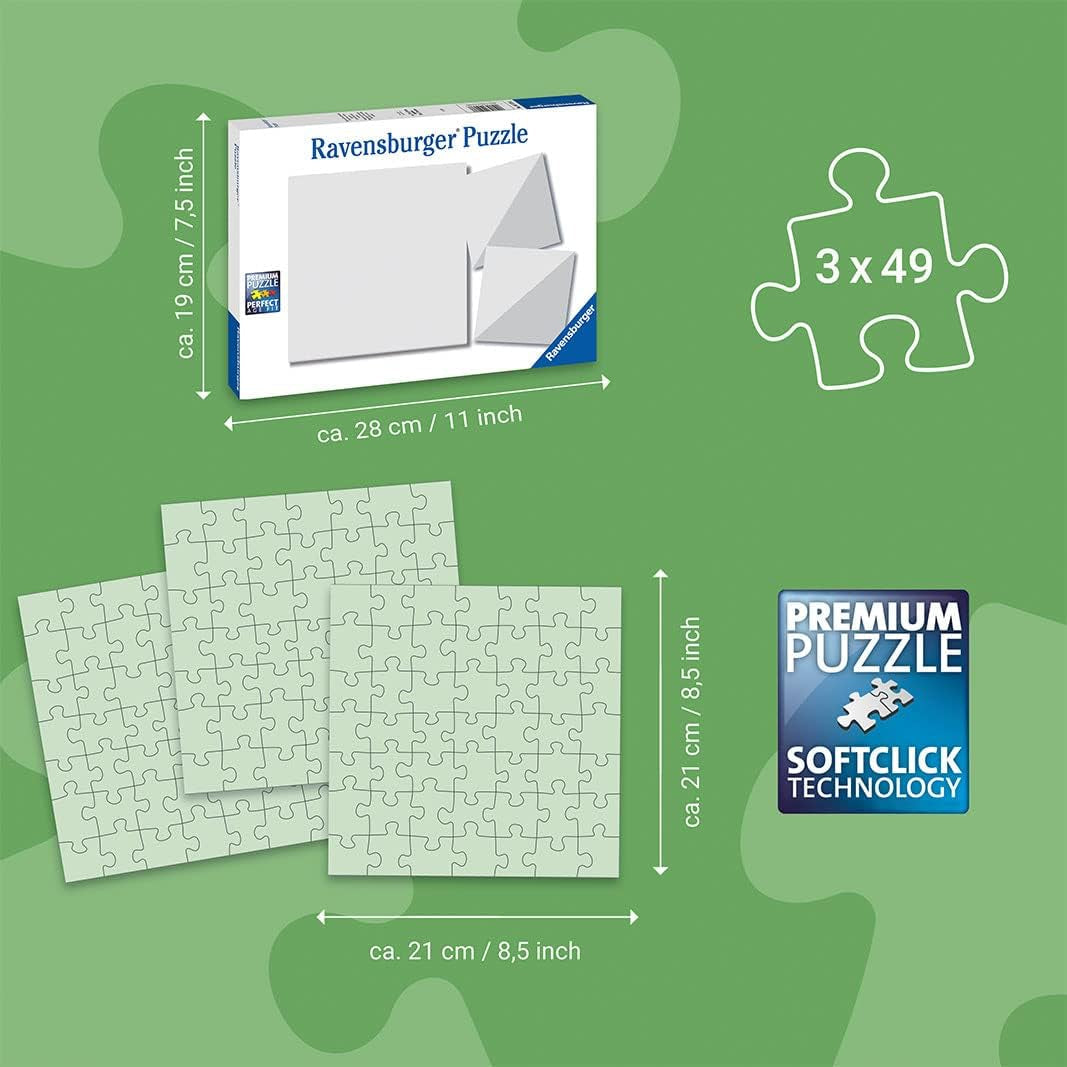 Ravensburger puslespil til børn - 12000859 Fortryllende undervandsverden - 3X49 puslespilsbrikker til børn i alderen 5+ Puslespil Naty Shop