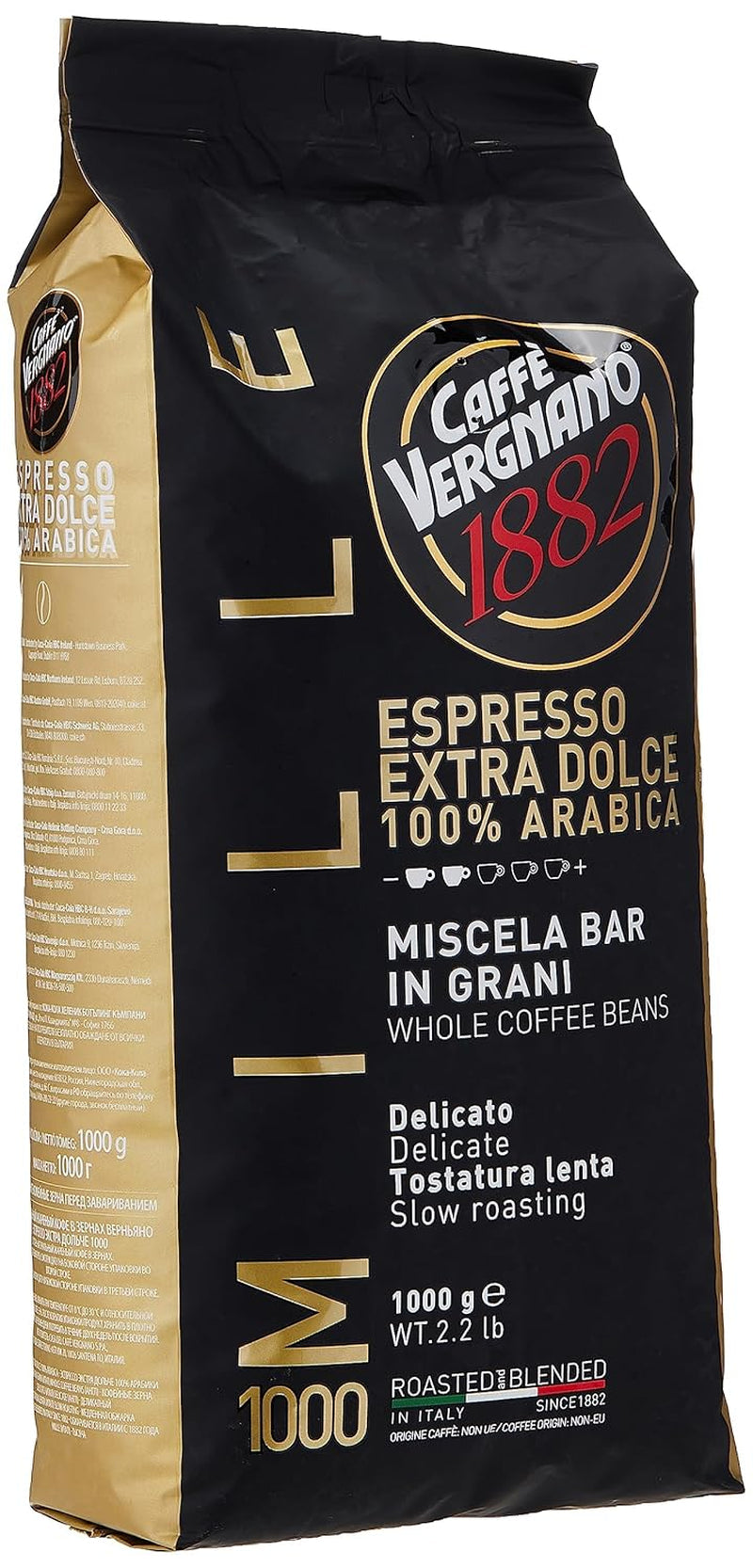 Caffè Vergnano EXTRA DOLCE espresso kaffebønner 1000 (1 kg)