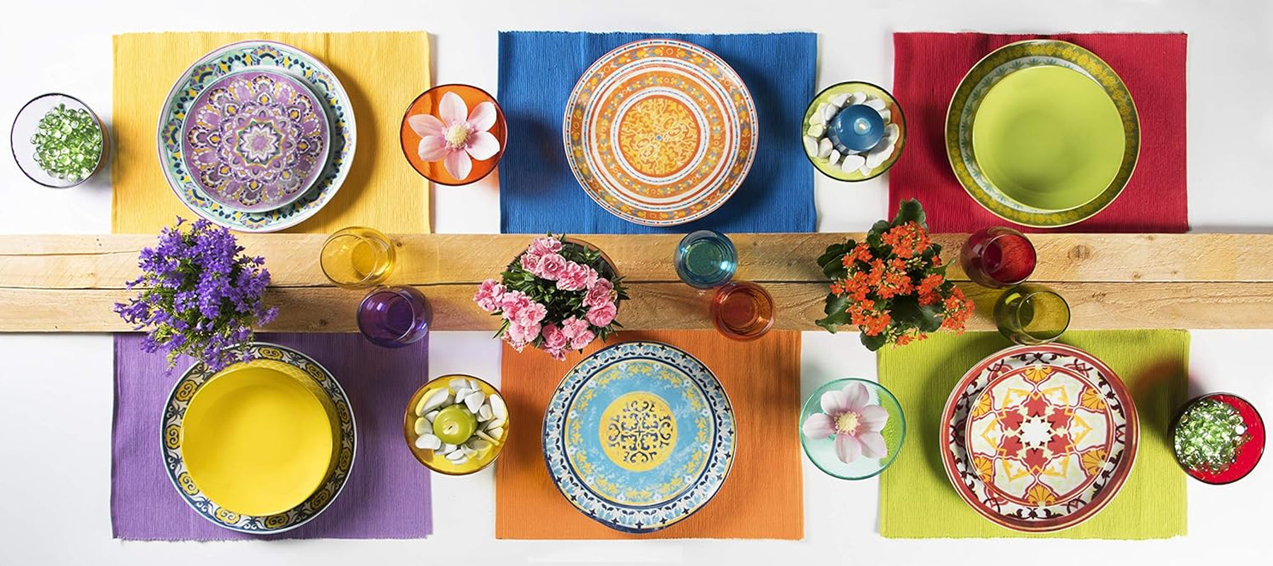 Excelsa ETNO Chic servicesæt, porcelæn, flerfarvet, 21 stk