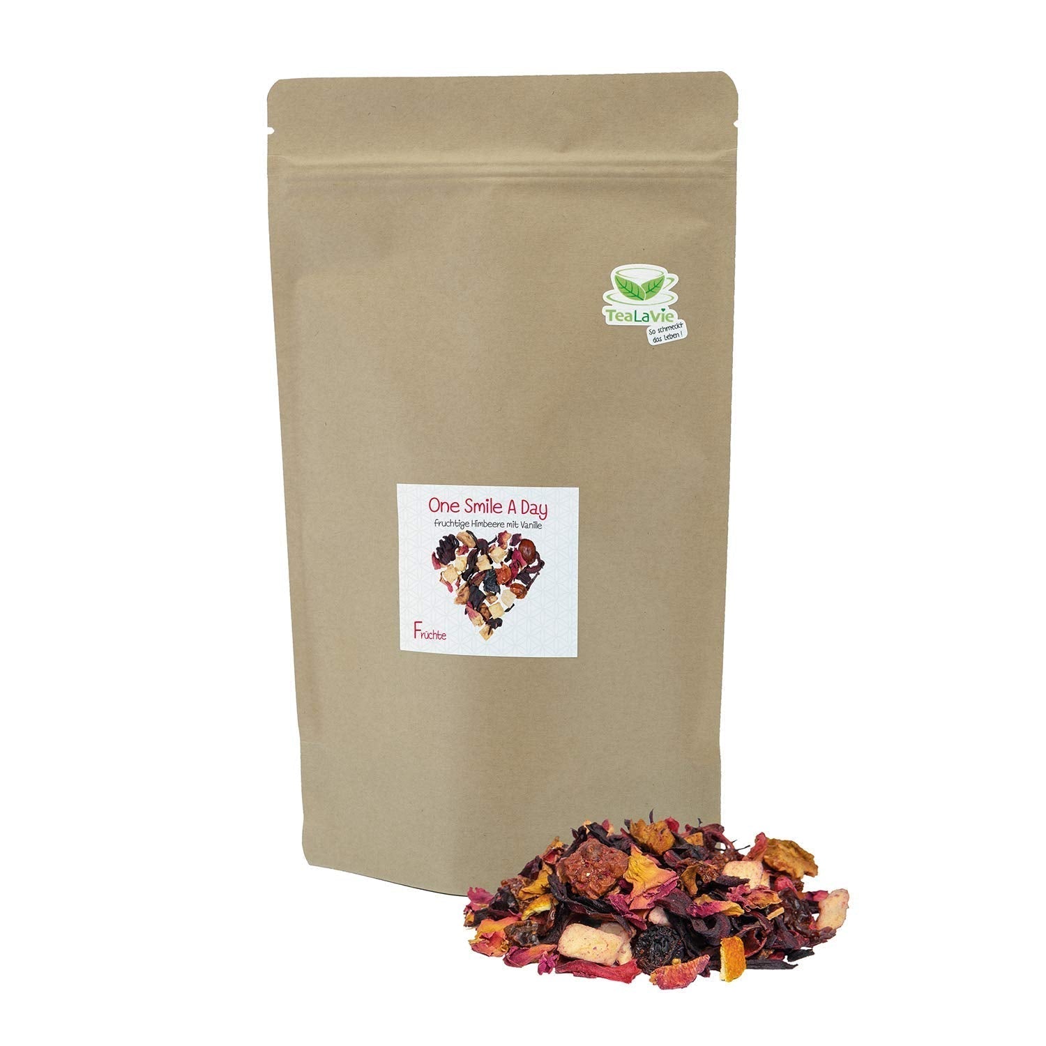 Tealavie - Te til børn uden sukker - Vilde jordbær og rabarber (200 g) Tealavie Frugt - Løs frugtte