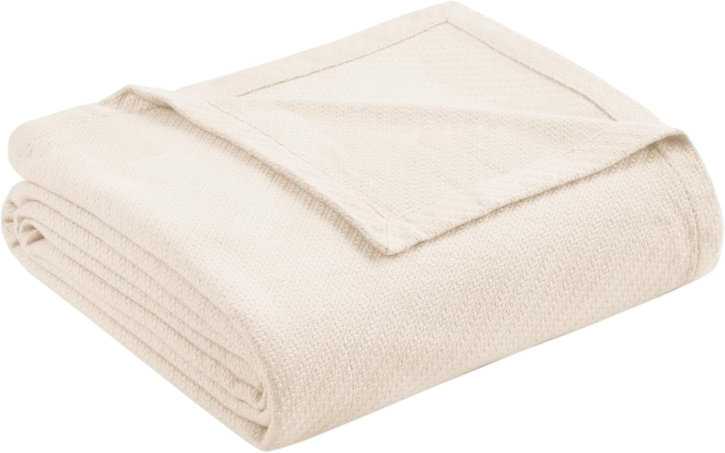 Madison Park Luxury Flydende Bomuld Høj kvalitet Blød Komfortabel 100 % Ringspundet Bomuld Dyne til Seng Sofa eller sofa Blush Fuld/Queen Naty Shop Dyner og dyner Ivory Twin