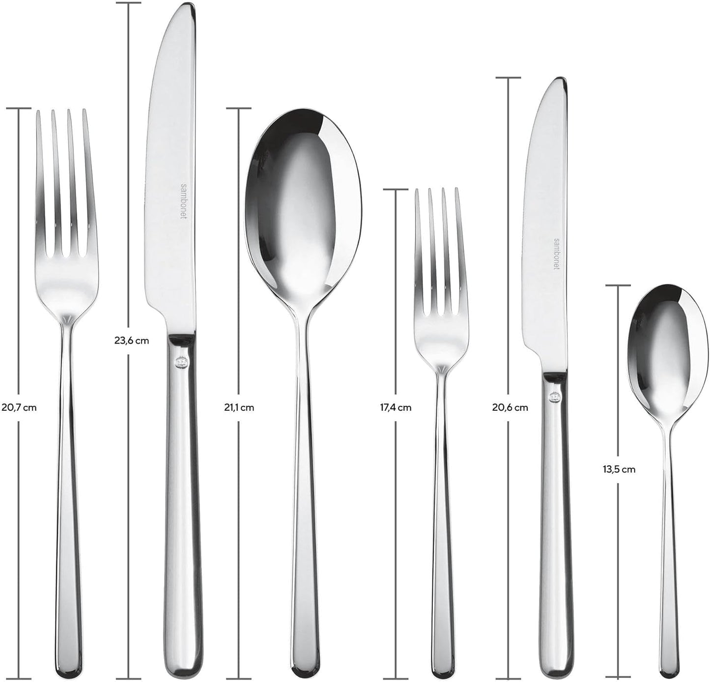 Sambonet 52513-83 Bestik 36 stykker, Rustfrit stål Køkken Naty Shop