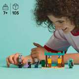 LEGO Minecraft The Illager Desert Patrol videospilsæt til børn, udpost minilegetøj og tre minifigurer inklusive plyndrer, tjener og kaktusridder 21267 byggesæt Besuche den LEGO-Store