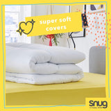 Just Right Snug Dyne, 10,5 tom, hulfiber, hvid, dobbeltseng Dyner og dyner Naty Shop