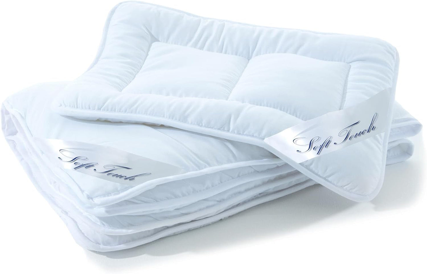 Aqua-Textil Soft Touch Sæt til børn Dyne 100 X 135 Cm 250G og 350G med pude 40 X 60 Cm 150G Dyne 4 sæsoner Klimastyring Oeko-Tex Dyner og dyner Naty Shop