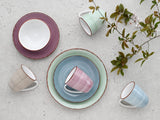 CreaTable, 22582, SAMBA-serien, 16-delt porcelænssæt til 4, Combo-service i porcelæn, Tåler opvaskemaskine og mikroovn, Kvalitetsfremstilling
