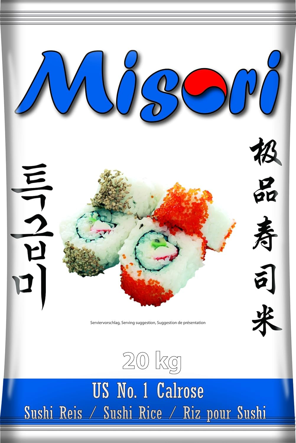 Calrose/Sushi ris, 1 pakke (1 x 20,2 kg)