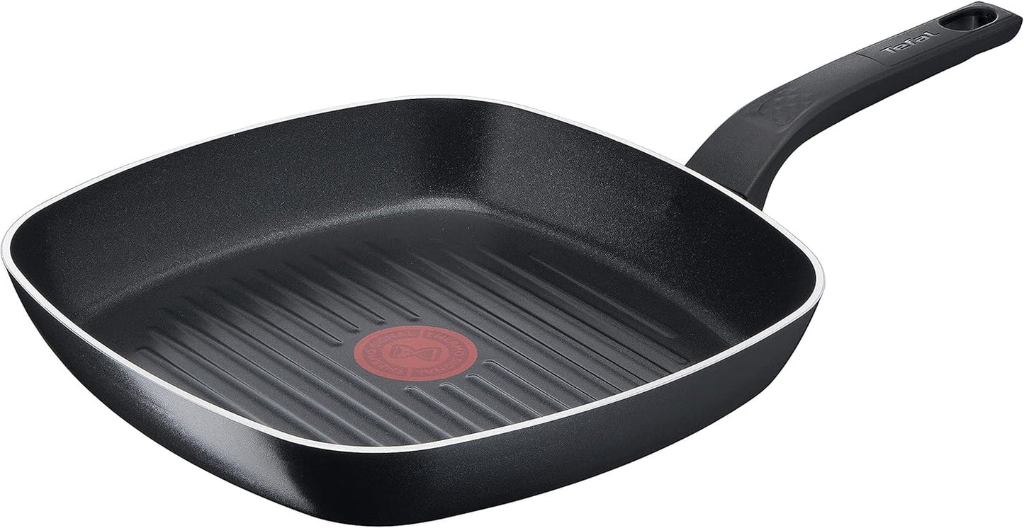 Tefal Easy Cook & Clean, non-stick belægning, temperaturindikator, anbefales ikke til induktion Gryder og pander Naty Shop Grillpande 26 X 26 Cm
