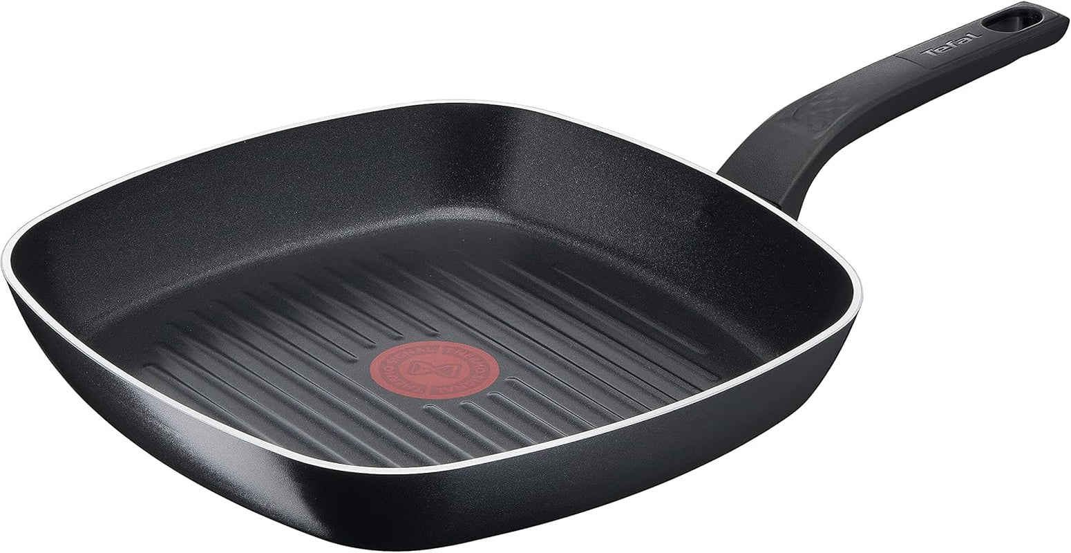 Tefal Easy Cook & Clean, non-stick belægning, temperaturindikator, anbefales ikke til induktion Gryder og pander Naty Shop Grillpande 26 X 26 Cm