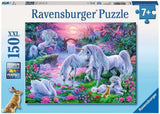 Ravensburger puslespil til børn - 10021 Einhörörner Im Abendrot - Fantasy puslespil for børn over 7 år, med 150 brikker i XXL format Puslespil Naty Shop Standard titel