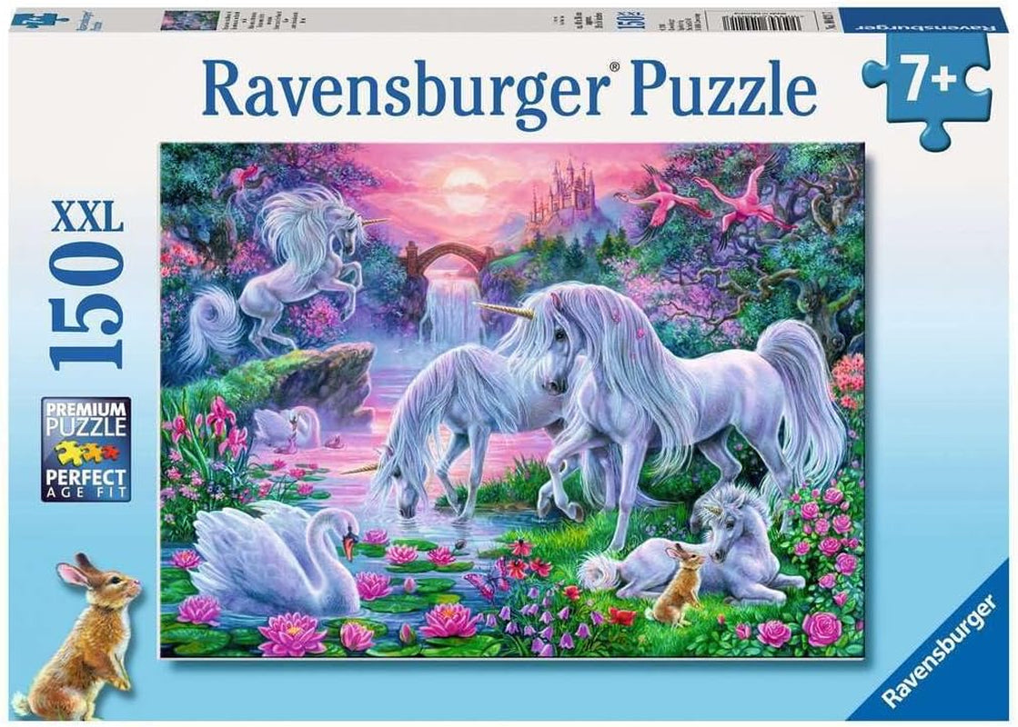 Ravensburger puslespil til børn - 10021 Einhörörner Im Abendrot - Fantasy puslespil for børn over 7 år, med 150 brikker i XXL format Puslespil Naty Shop Standard titel