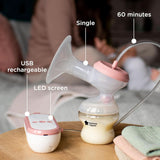 Tommee Tippee Made for Me Unik elektrisk brystpumpe, stærk sugning Tilbehør Mad og amning Bebe Naty Shop