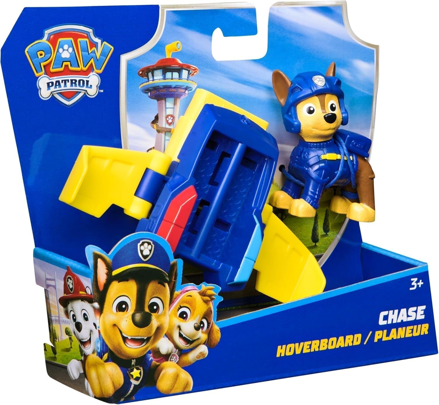 PAW PATROL Chase Action Pup Mini redningsfly legesæt med foldevinger Legetøj til børn 3 år gamle actionfigurer Naty Shop