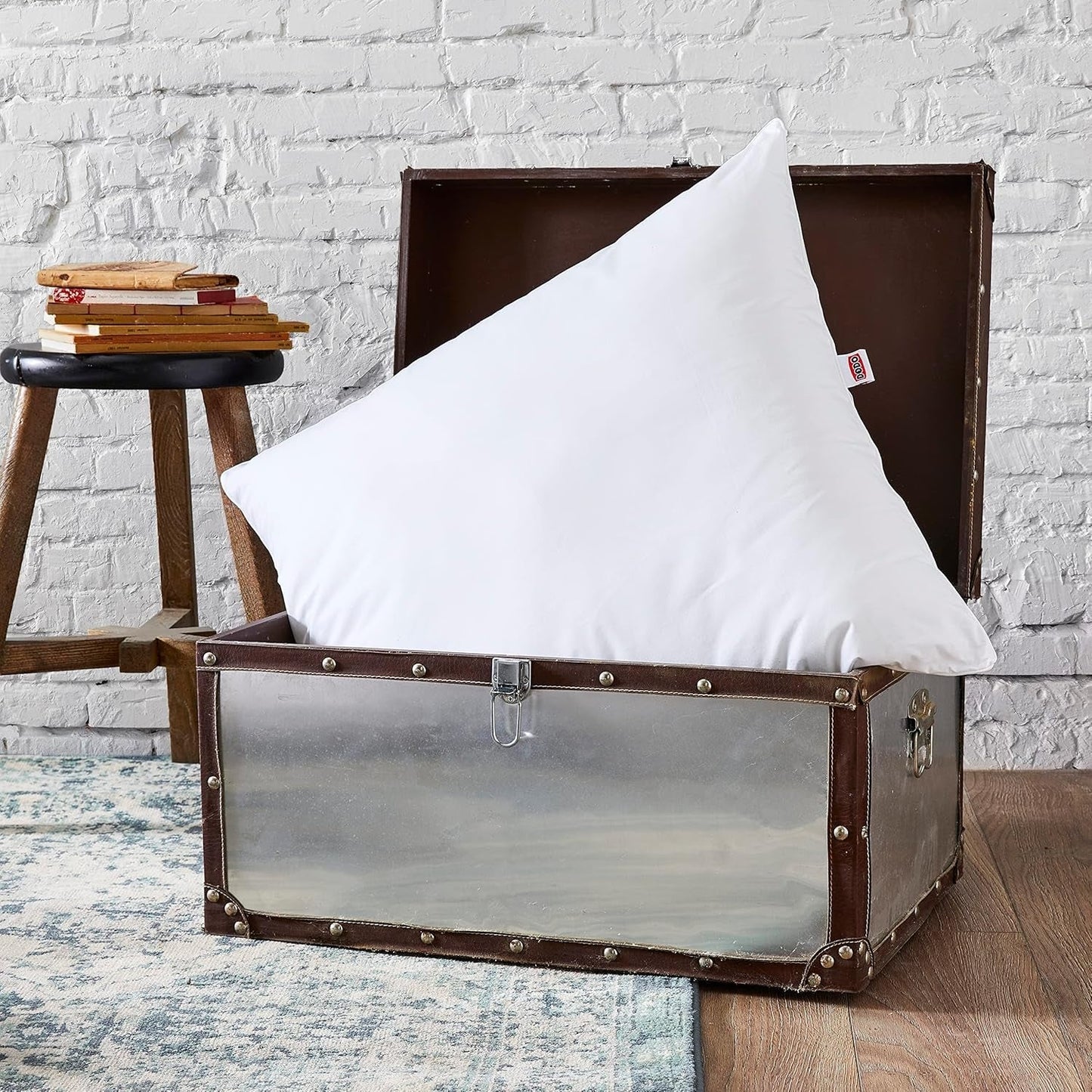 DODO 2-delt pude, 50 X 70 cm, Medium komfort, Taiga syntetisk pude, Ultrablød og åndbar følelse, Kan maskinvaskes ved 40 °C Naty Shop standardpuder 60/60