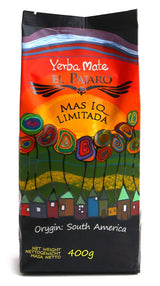 El Pajaro Mas IQ Limited 400 g | Stærk paraguayansk mate te | Med blade, kviste og støv | Med ginkgo biloba, guarana, camu camu, bacopa monnieri, kaktus