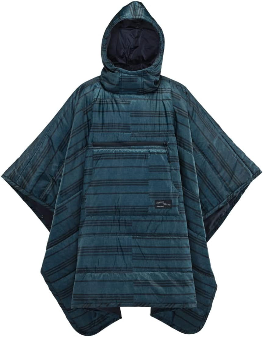Therm-A-Rest Unisex Honcho Poncho Bærbart hættetæppe Bærbart hættetæppe Senge og tæpper Therm-a-Rest Blå Standardstørrelse
