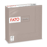 Fato, engangspapirservietter, ideelle til afslappede frokoster og buffeter, pakke med 50 servietter, størrelse 33X33, foldet i 4, 2 lag, Turteldue, 100 % rent cellulosepapir, Fsc-certificeret