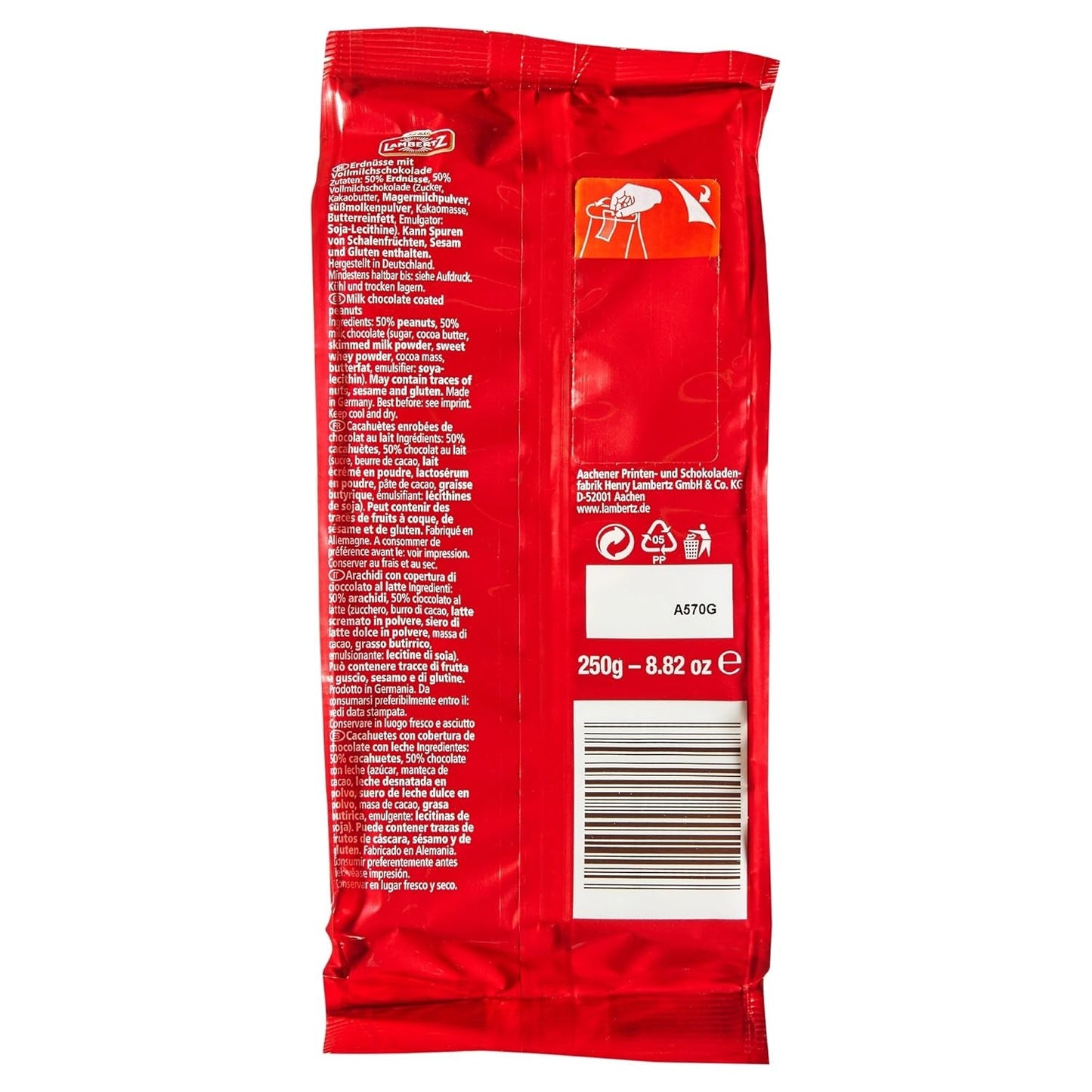 Peanut Mountains mælkechokolade (250 g)